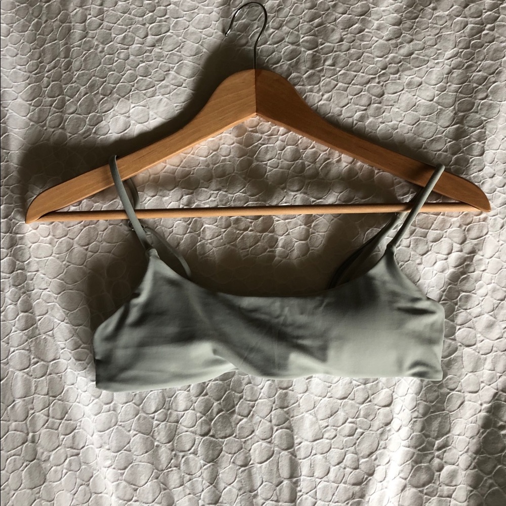 Sage bikini top from Shein (S)